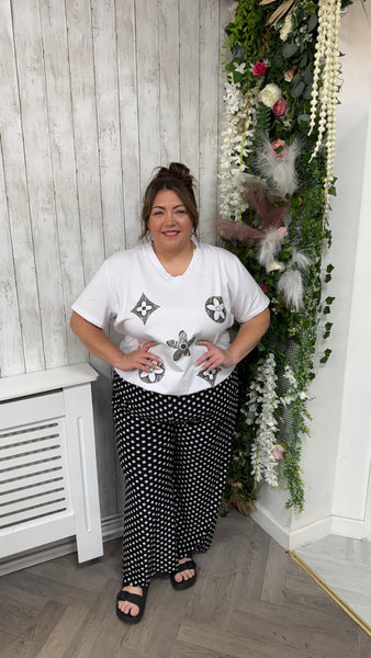 Spot wide leg trousers onesize 16-24