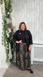 Leopard print skirt