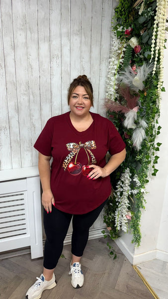 Cherry burgundy onesize 16-24 £17.99