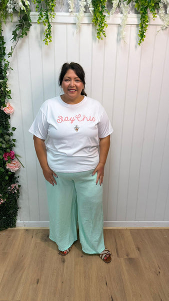 Cheesecloth mint trousers Onesize 16-24 £21.99