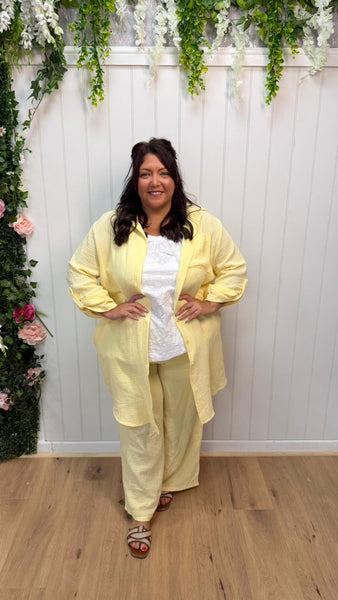 Cheesecloth lemon trousers Onesize 16-24 £21.99