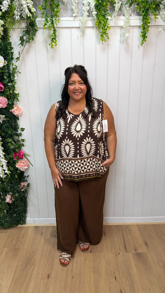 Cheesecloth brown trousers Onesize 16-24 £21.99