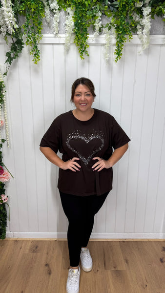 Heart T-shirt onesize 16-24 £17.99