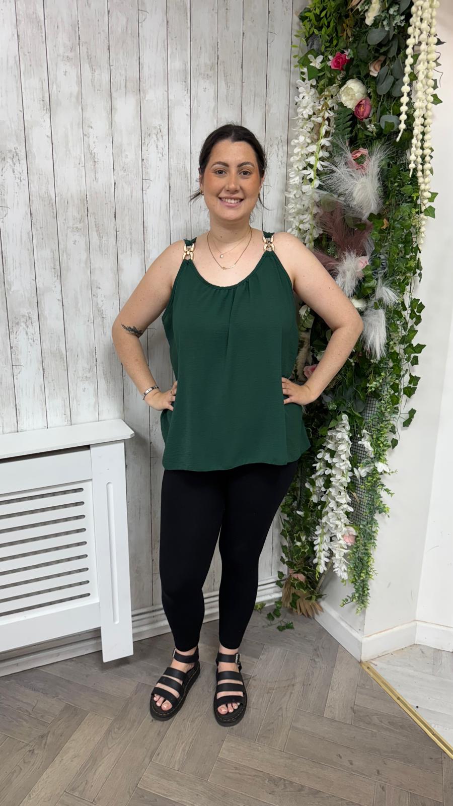 Vest gold green onesize 16-22 £15
