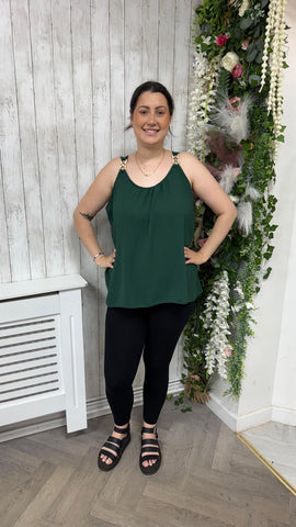 Vest gold green onesize 16-22 £15
