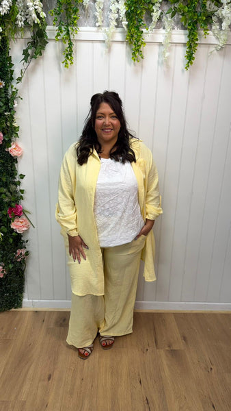 Cheesecloth lemon trousers Onesize 16-24 £21.99