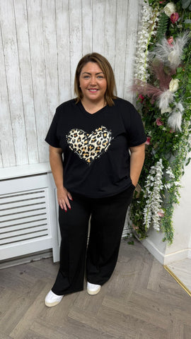 Heart Black onesize 16-24 £17.99