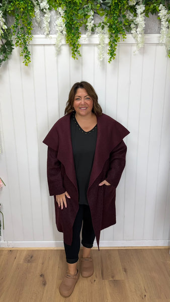 Boucle coat onesize 16-24 £24.99