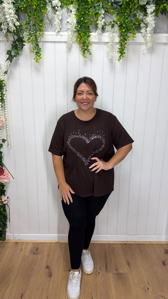 Heart T-shirt onesize 16-24 £17.99