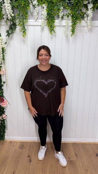 Heart T-shirt onesize 16-24 £17.99