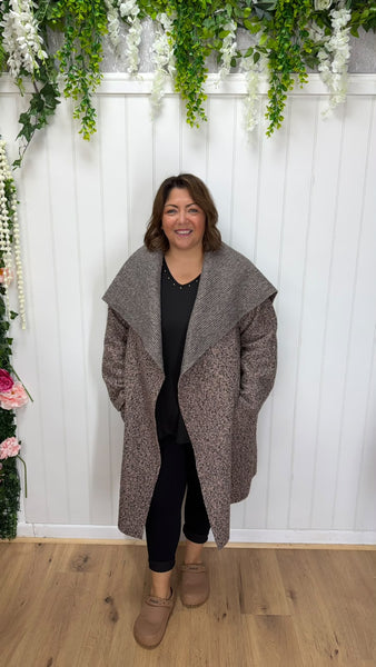 Boucle coat onesize 16-24 £24.99