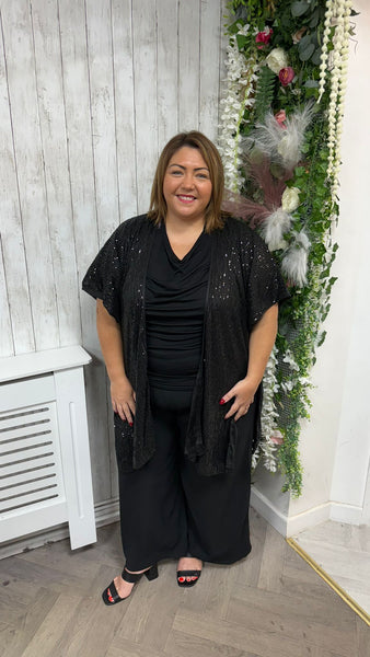 Sequin kimono freesize upto 28 £21.99
