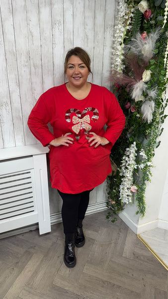 Candy cane Red Onesize 18-24 £22.99