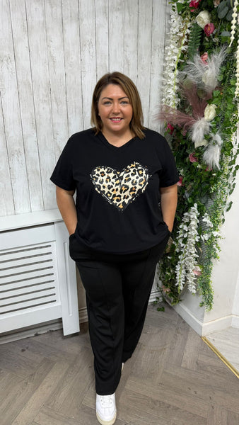 Heart Black onesize 16-24 £17.99