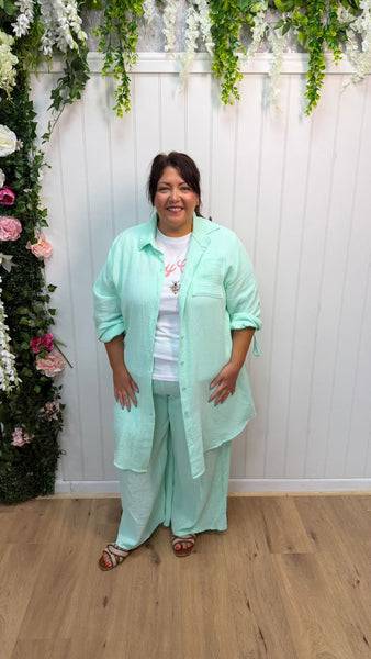Cheesecloth mint trousers Onesize 16-24 £21.99