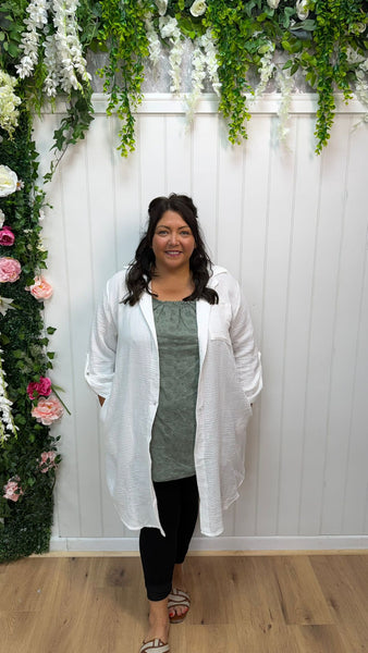Cheesecloth shirt white fits upto 24 £23.99