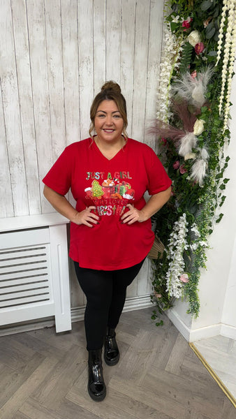 Just a girl who loves Christmas Onesize 16-24 £17.99