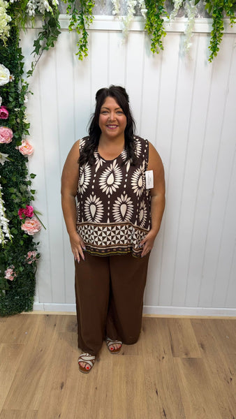 Cheesecloth brown trousers Onesize 16-24 £21.99