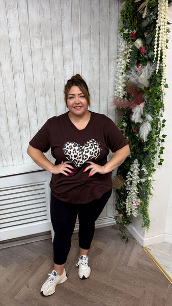 Heart brown onesize 16-24