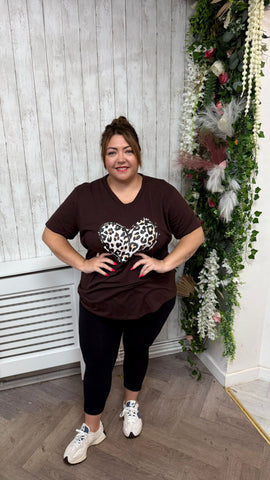 Heart brown onesize 16-24
