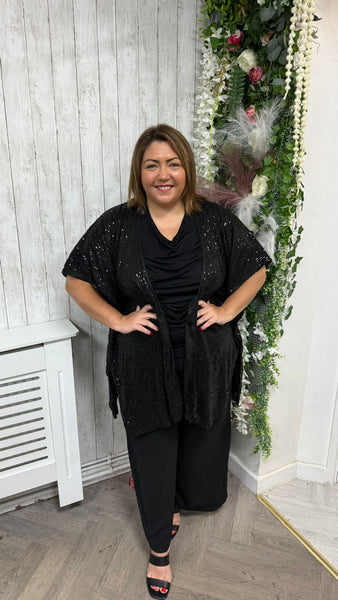 Sequin kimono freesize upto 28 £21.99