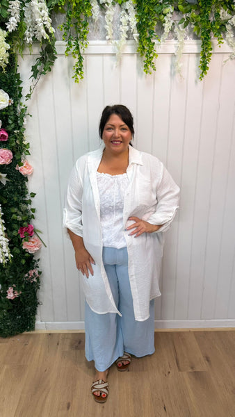 Cheesecloth blue trousers Onesize 16-24 £21.99