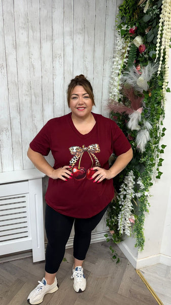 Cherry burgundy onesize 16-24 £17.99