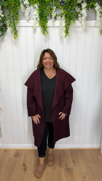 Boucle coat onesize 16-24 £24.99