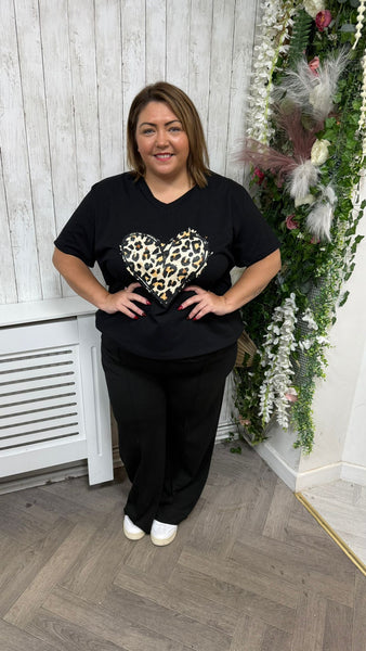 Heart Black onesize 16-24 £17.99