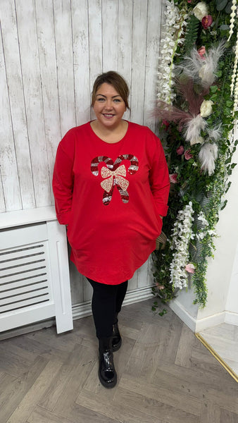 Candy cane Red Onesize 18-24 £22.99