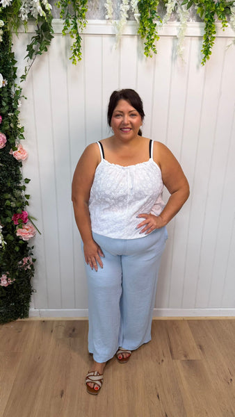 Cheesecloth blue trousers Onesize 16-24 £21.99