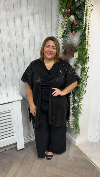 Sequin kimono freesize upto 28 £21.99