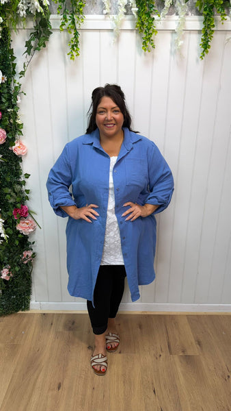 Cheesecloth shirt denim blue fits upto £23.99
