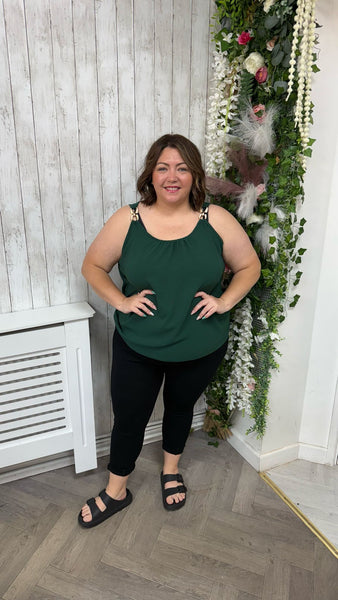 Vest gold green onesize 16-22 £15
